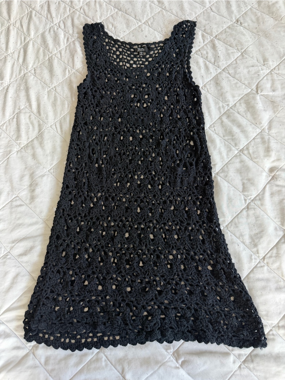 Tripp NYC Black Crochet A-Line Mini Dress